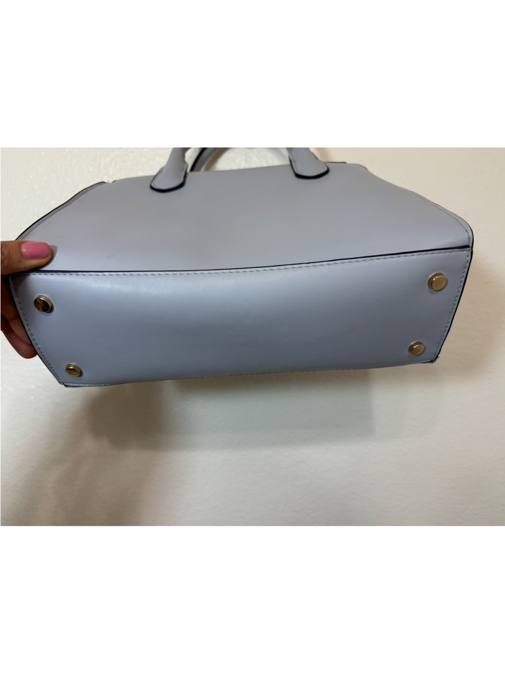 Light blue Structured Top-Handle Crossbody Bag - Picture 4 of 7